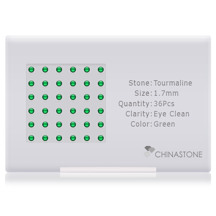 Chrome Tourmaline lot of 36 stones