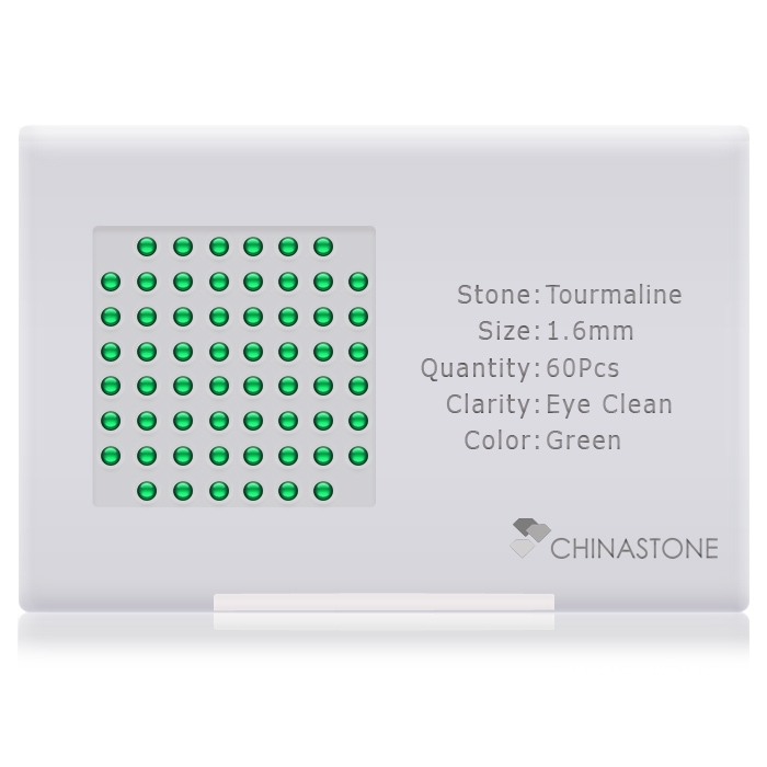 Chrome Tourmaline lot of 60 stones