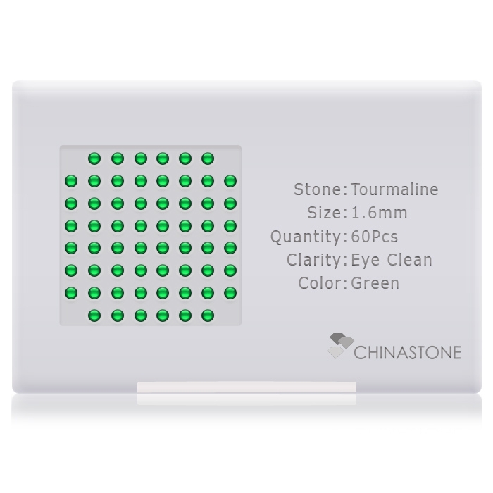 Chrome Tourmaline lot of 60 stones