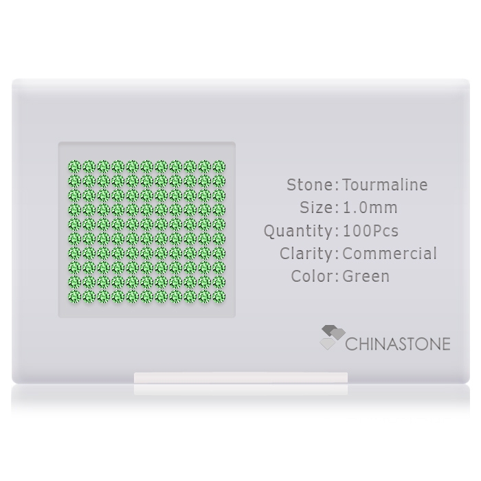 Chrome Tourmaline lot of 100 stones