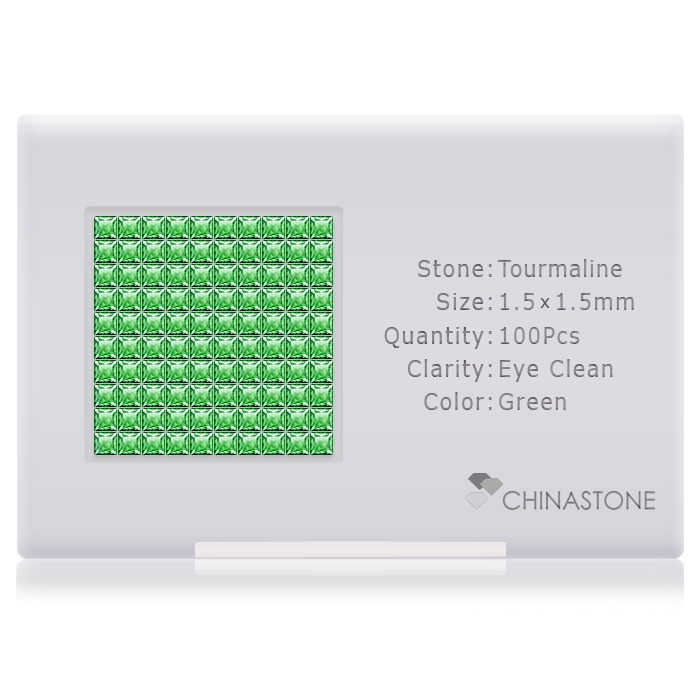 Chrome Tourmaline lot of 100 stones