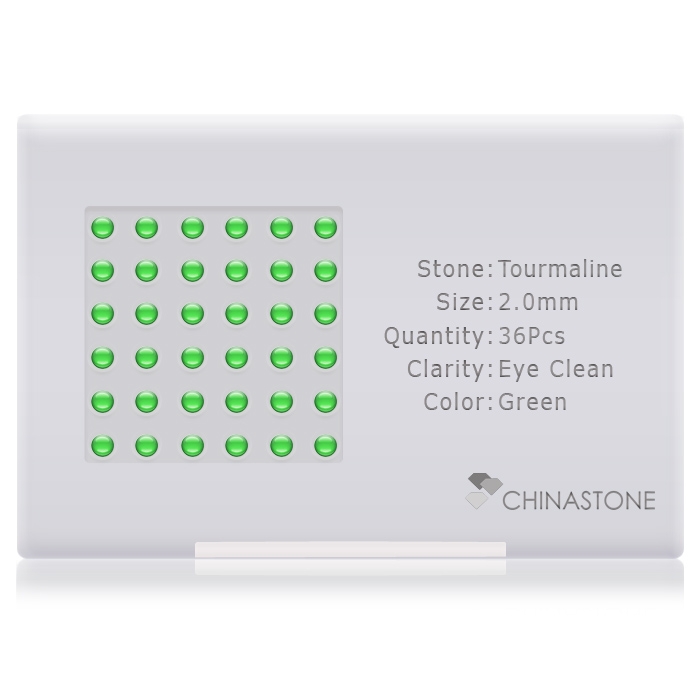 Chrome Tourmaline lot of 36 stones