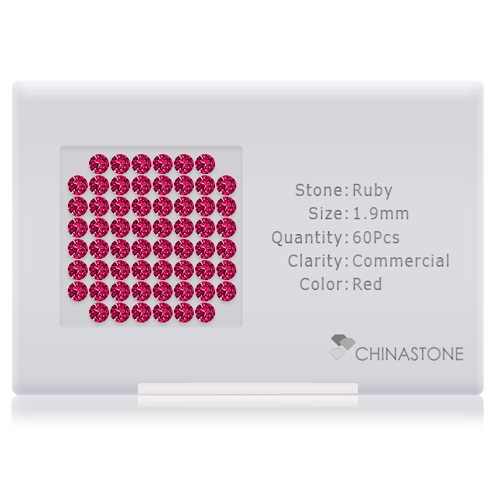Ruby lot of 60 stones