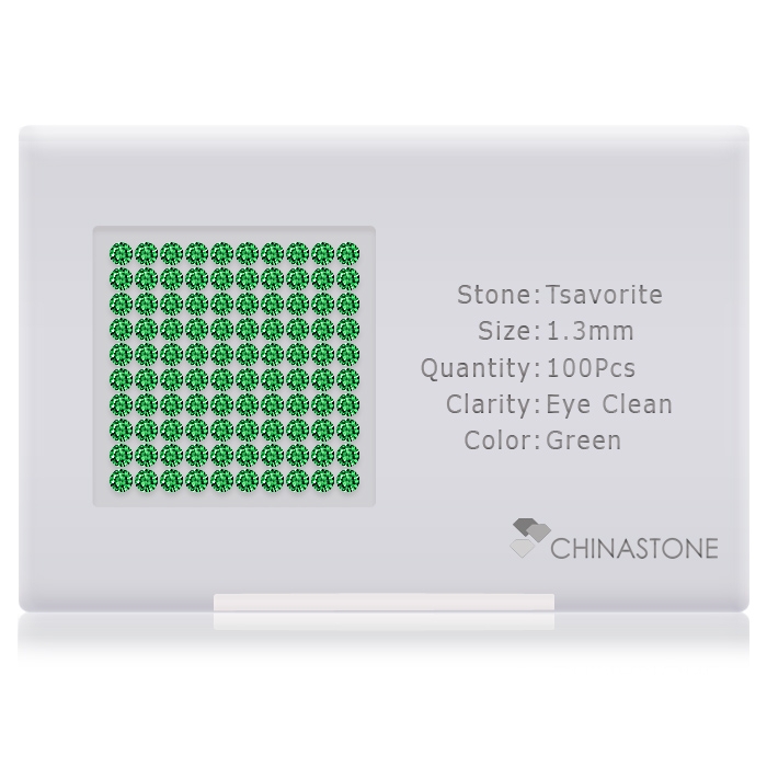 Tsavorite lot of 100 stones