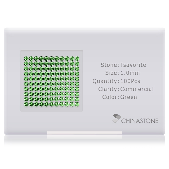 Tsavorite lot of 100 stones