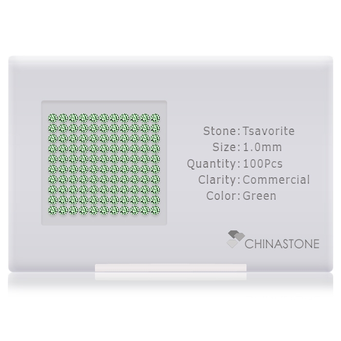 Tsavorite lot of 100 stones