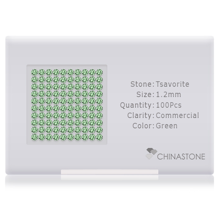 Tsavorite lot of 100 stones