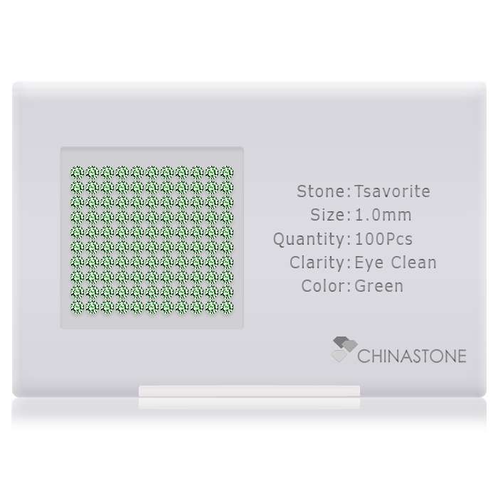 Tsavorite lot of 100 stones